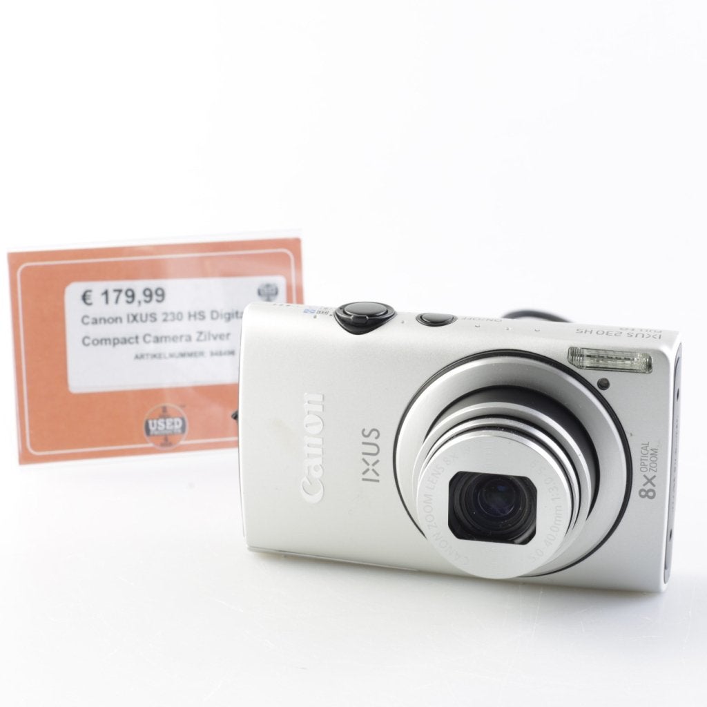 Canon IXUS 230 HS Digitale Compact Camera Zilver, Canon, Zo goed als nieuw, Support@canon.com, 30-2, Shimomaruko 3-chome, Ohta-ku
Tokyo 146-8501
Japan