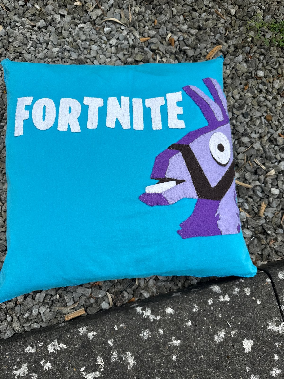 Fortnite kussen met Llama print, Overige merken, Gebruikt, Blauw, Vierkant