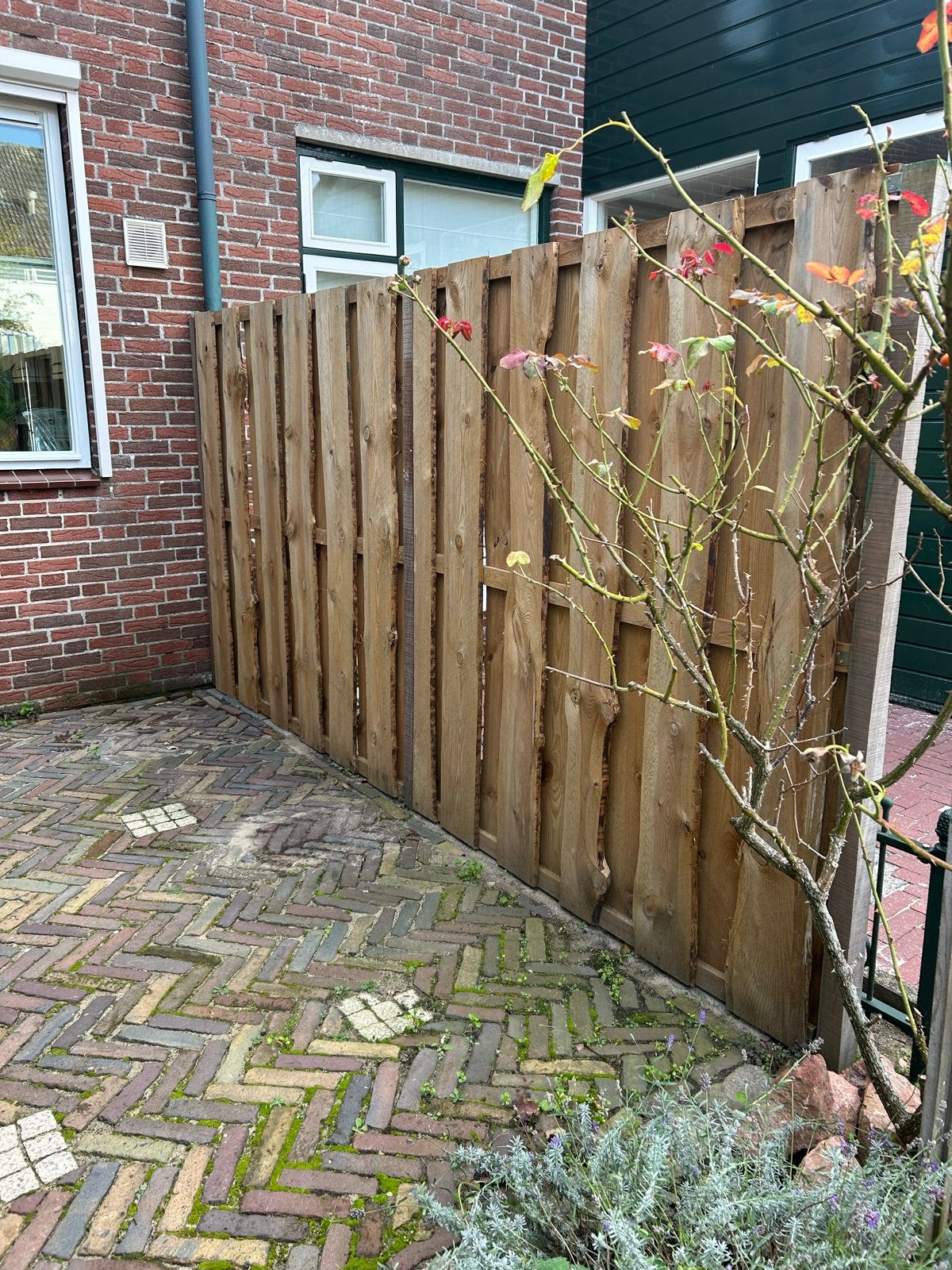 Mooie duurzame natuurlijke schutting 1 jaar oud, Ophalen, 3 tot 6 meter, Hout, 1 tot 2 meter