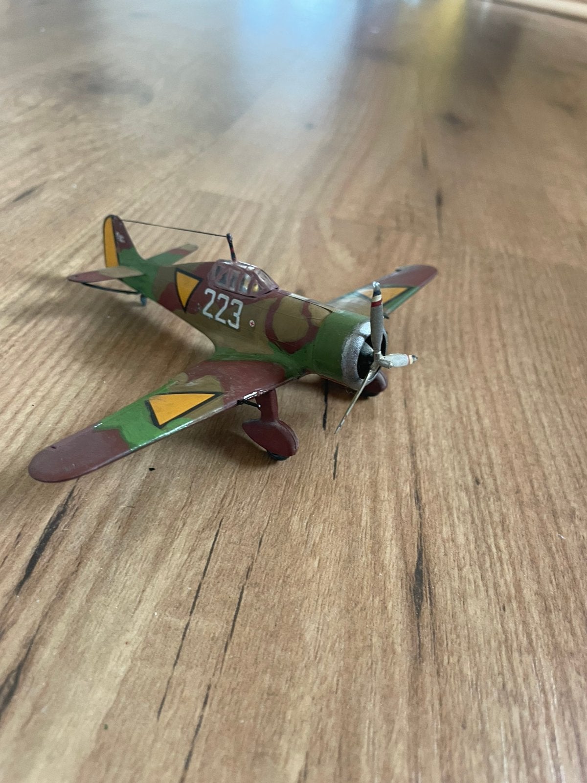 1/72 Fokker d.xxi schaalmodel LVA Luchtmacht KLU gebouwd MLD, Overige merken, 1:72 tot 1:144, Gebruikt, Ophalen of Verzenden