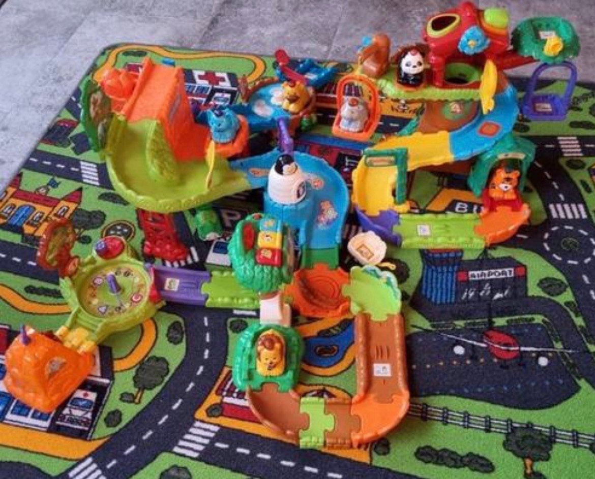 Grote set Zoef Zoef Dieren met diverse banen en dieren, Ophalen, Gebruikt, Jongen of Meisje