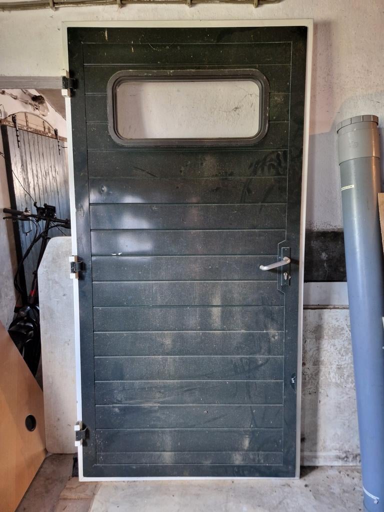 Brede geïsoleerde garagedeur voor motorstalling, Ophalen, Gebruikt, 120 cm of meer, Garagedeur