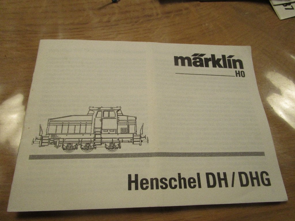 Marklin boekje van de henschel dh/dhg., Wisselstroom, Gebruikt, Märklin, Boek, Tijdschrift of Catalogus