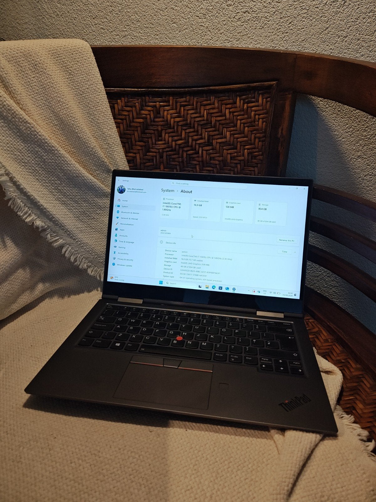 Lenovo ThinkPad X1 Yoga Gen 5 (Touchscreen), Computers en Software, Windows Laptops, Ophalen, Gebruikt, 2 tot 3 Ghz, Qwerty