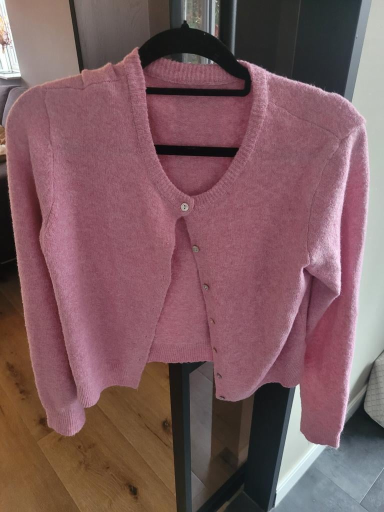 leuk roze vest,maat S ,weinig gedragen, Kleding | Dames, Truien en Vesten, Ophalen of Verzenden, Zo goed als nieuw, Maat 36 (S)