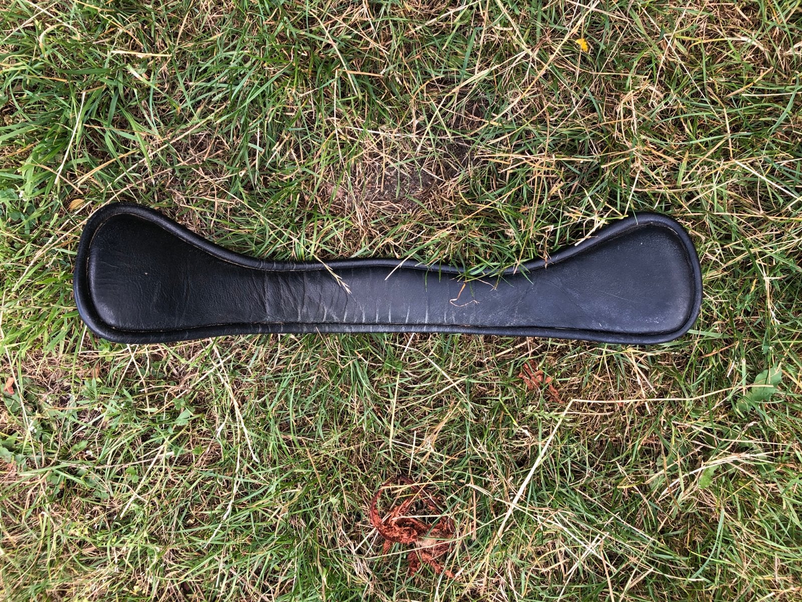 Dressuursingel zacht leer 55 cm, Dieren en Toebehoren, Ophalen of Verzenden, Zwart, Anatomisch gevormd