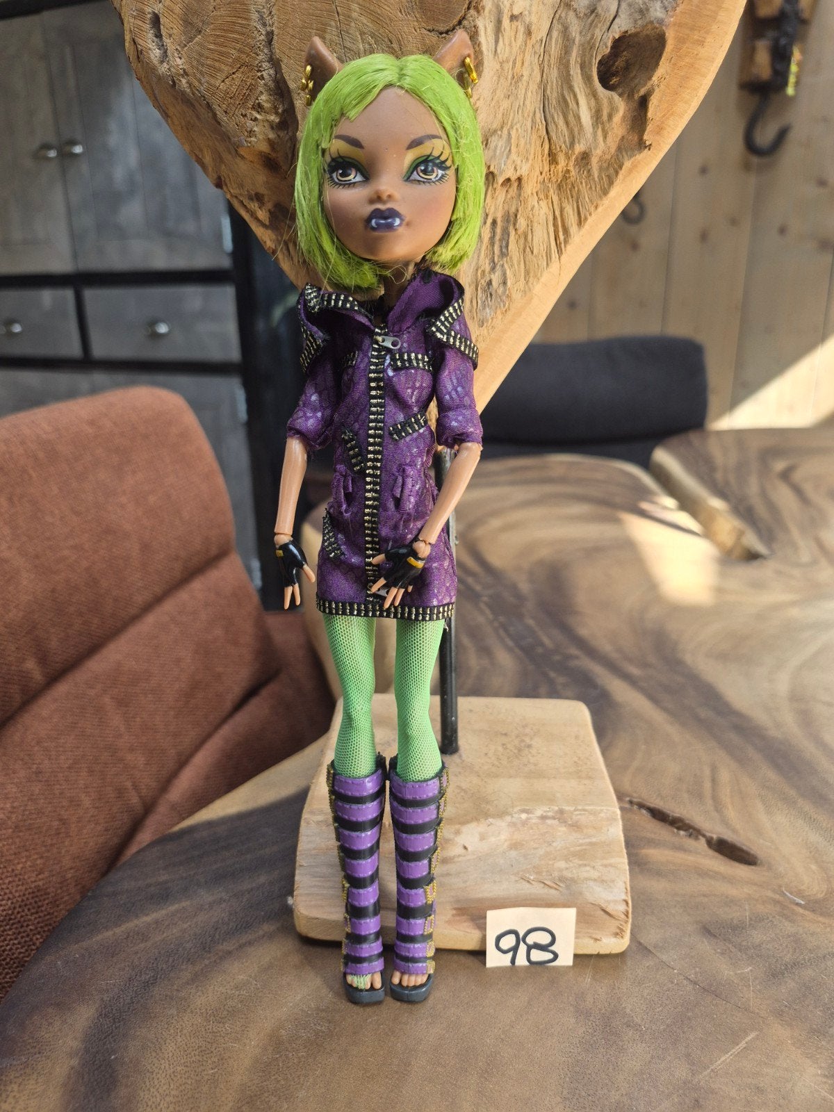 Monster High Clawdeen Wolf pop, Kinderen en Baby's, Ophalen of Verzenden, Zo goed als nieuw, Overige typen