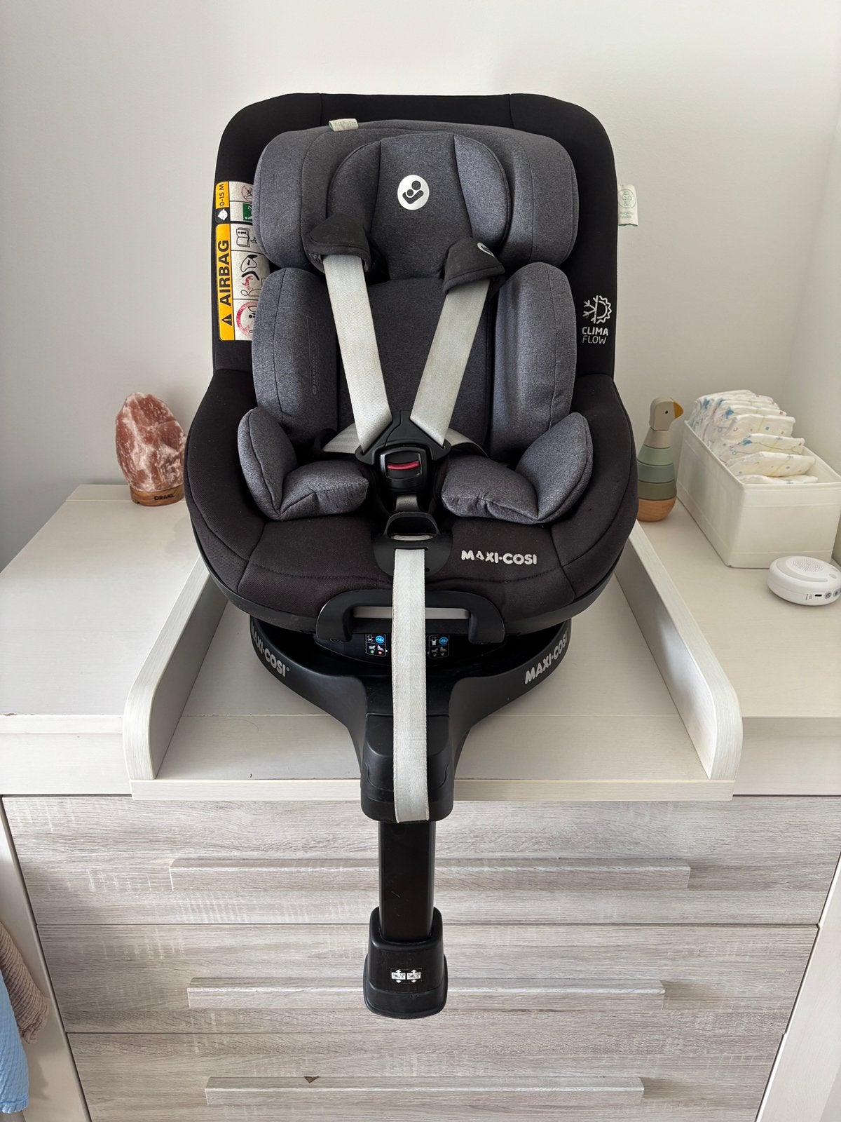 Maxi Cosi Pearl 360 incl. 360 Isofix Base incl. Newbornset, Kinderen en Baby's, 9 t/m 18 kg, Ophalen of Verzenden, Zo goed als nieuw