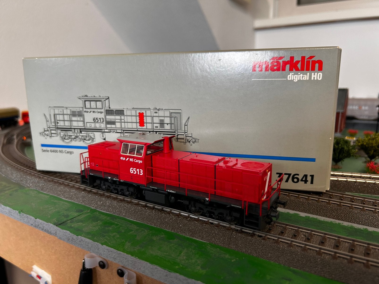 Marklin 37641 NS Cargo 6513 dig/ovp, Gelijkstroom, Wagon, Ophalen of Verzenden, Märklin