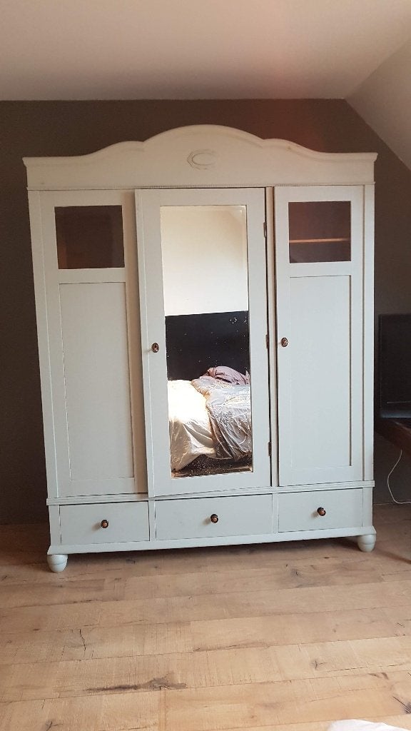 Kledingkast met spiegeldeur (vintage), Huis en Inrichting, Ophalen, Gebruikt, 200 cm of meer, 150 tot 200 cm