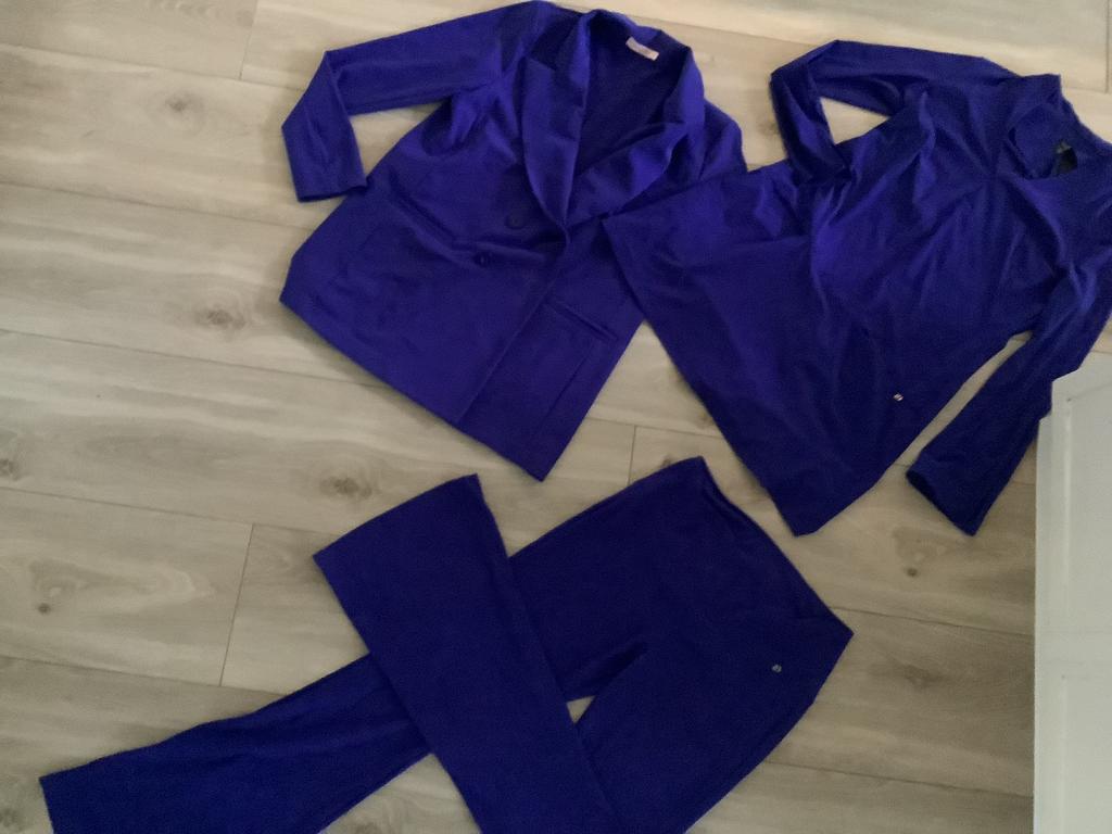 3 delig travelstof pak L Studio Anneloes en LaDress, Ophalen of Verzenden, Zo goed als nieuw, Blauw, Jasje