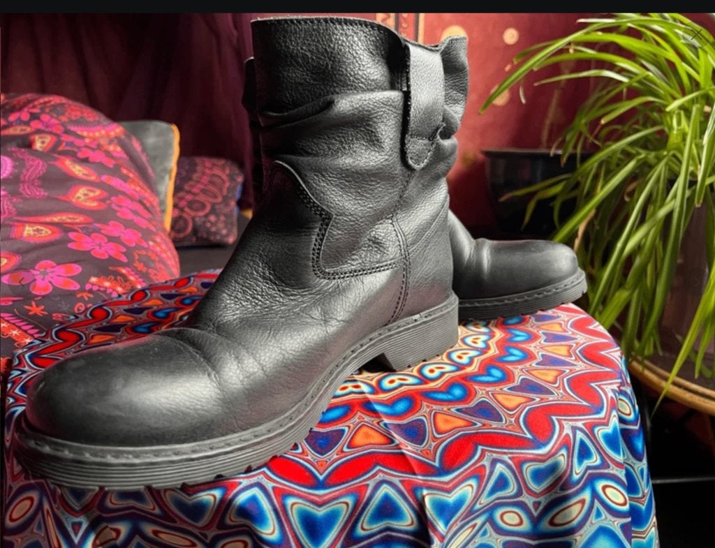Echt leren laarzen van het dure merk Buffalo 39 nu 59,99€, Kleding | Dames, Zwart, Lage of Enkellaarzen, Ophalen of Verzenden
