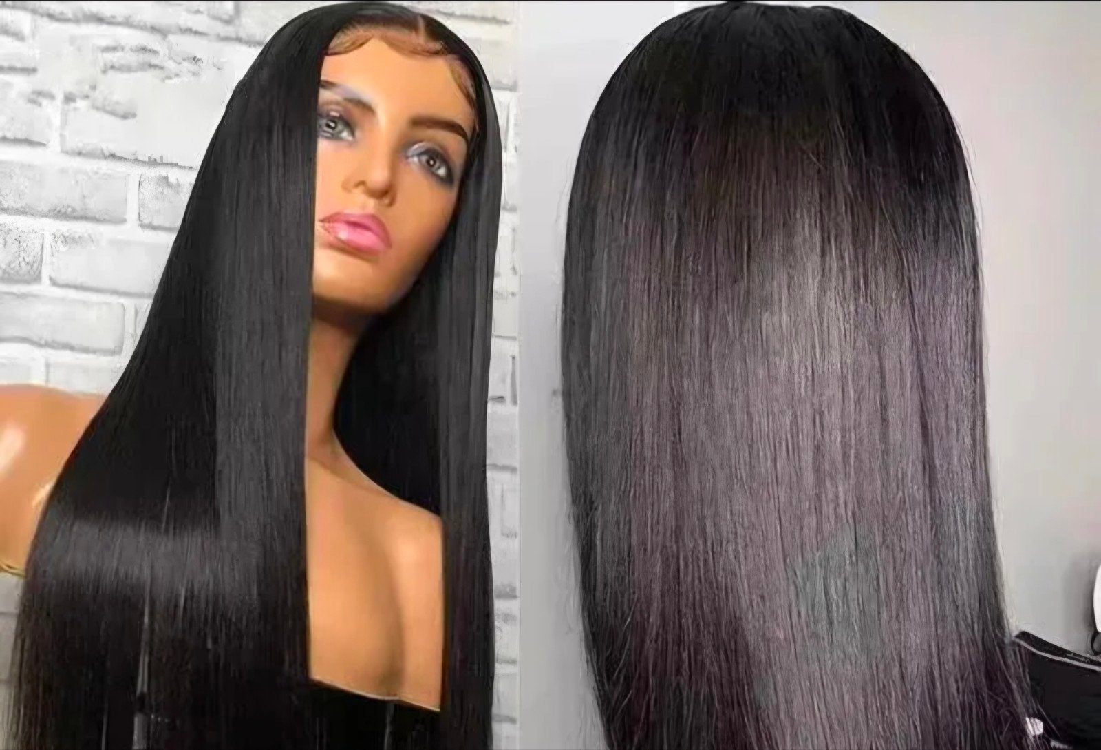 24 inch silky straight pruik/ wig 100% menselijke haar, Ophalen of Verzenden, Nieuw, Pruik of Haarverlenging