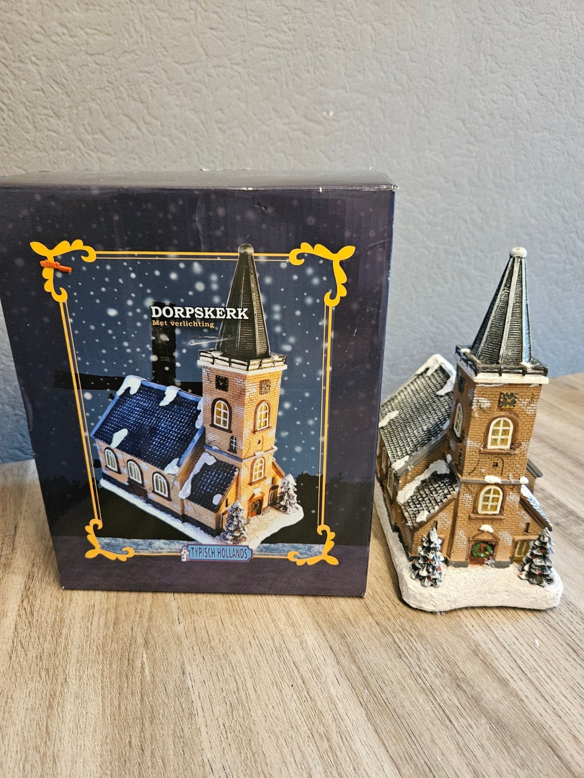 Typisch Holland dorps kerk - kerstdorp - huisje, Ophalen of Verzenden, Zo goed als nieuw