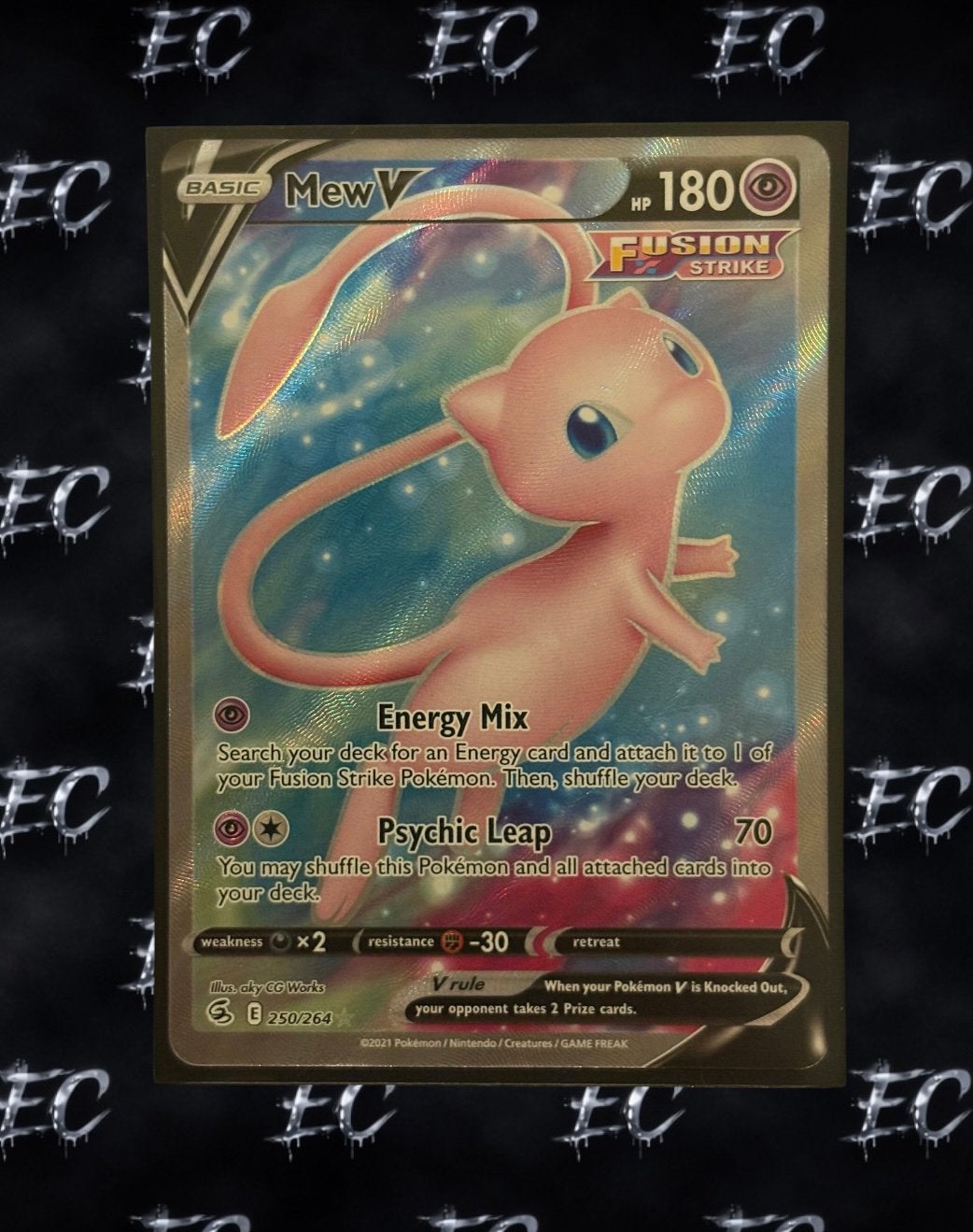 Mew V #250 FUSION STRIKE, Hobby en Vrije tijd, Verzamelkaartspellen | Pokémon, Verzenden, Zo goed als nieuw