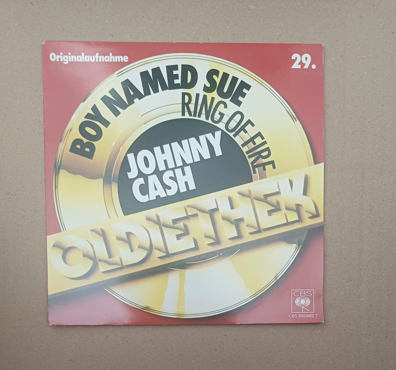 Johnny Cash  - Boy Named Sue / Ring Of Fire, Cd's en Dvd's, Vinyl Singles, Gebruikt, 7 inch, Single, Ophalen of Verzenden