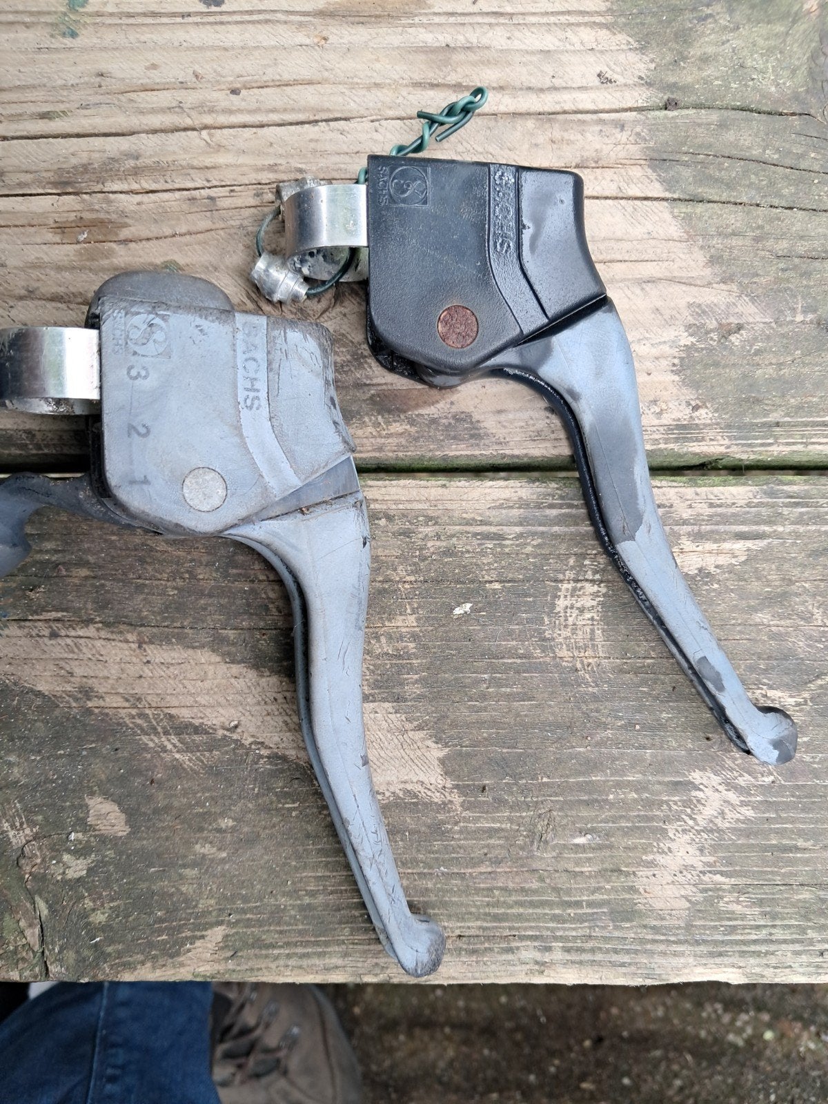 Sachs remgrepen met 3 versnellings shifter, Ophalen, Remmen, Gebruikt, Kunststof
