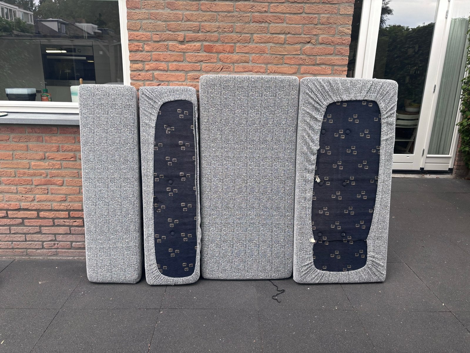Caravan kussenset - 4 stuks (130 breed) - KIP shuttle 44T, Caravans en Kamperen, Caravan accessoires, Ophalen, Gebruikt