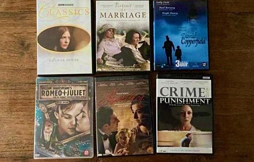Boekverfilmingen (en series) op dvd, Engels, Drama, Nederlands, Ophalen of Verzenden