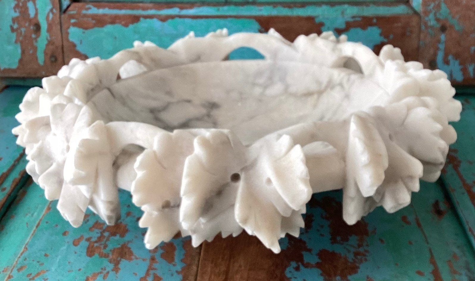 Albasten Tazza-tafel middenstuk, Antiek en Kunst, Ophalen of Verzenden