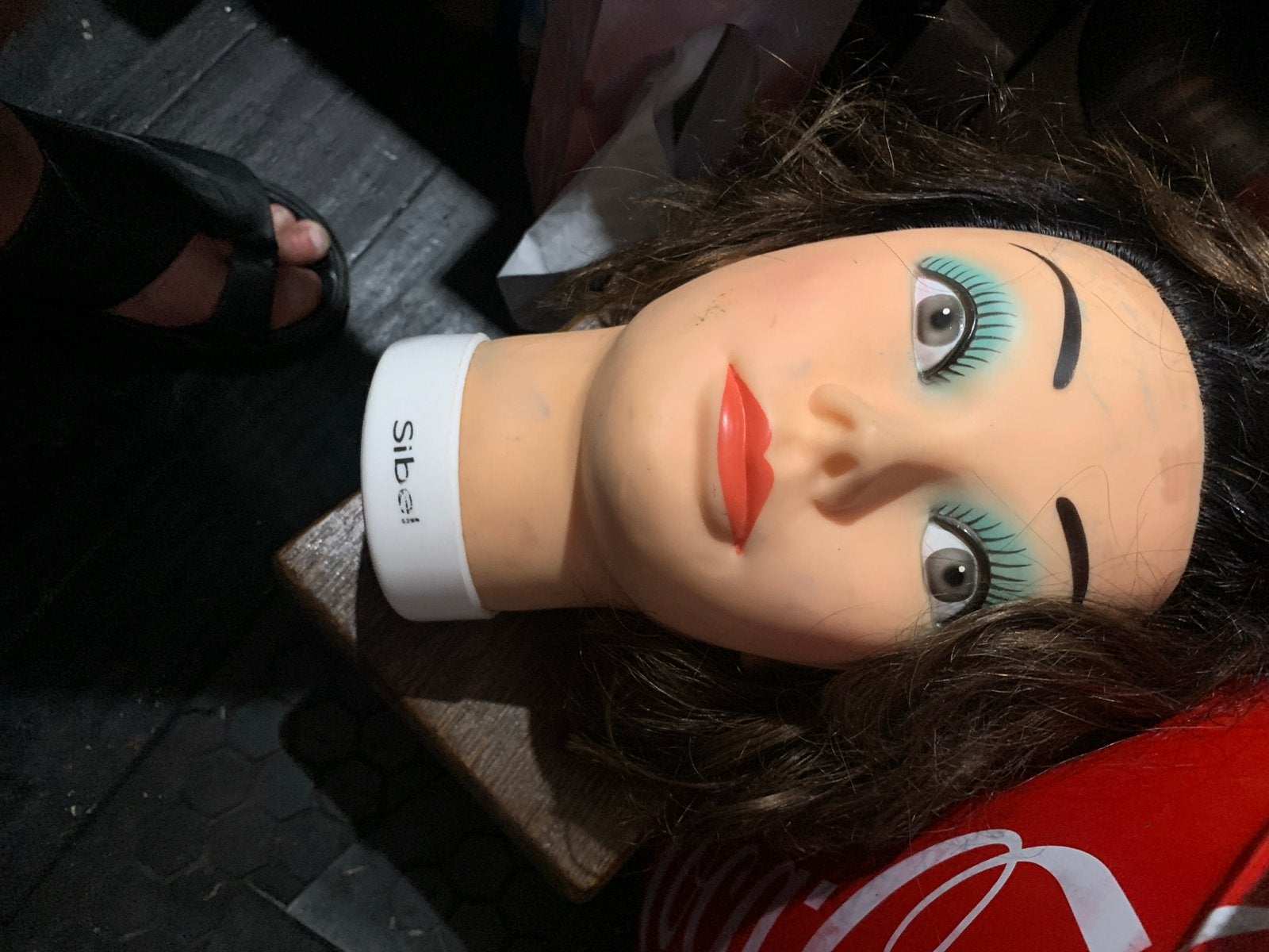 Sibel oefenhoofd met haar hand made, Ophalen of Verzenden, Gedragen