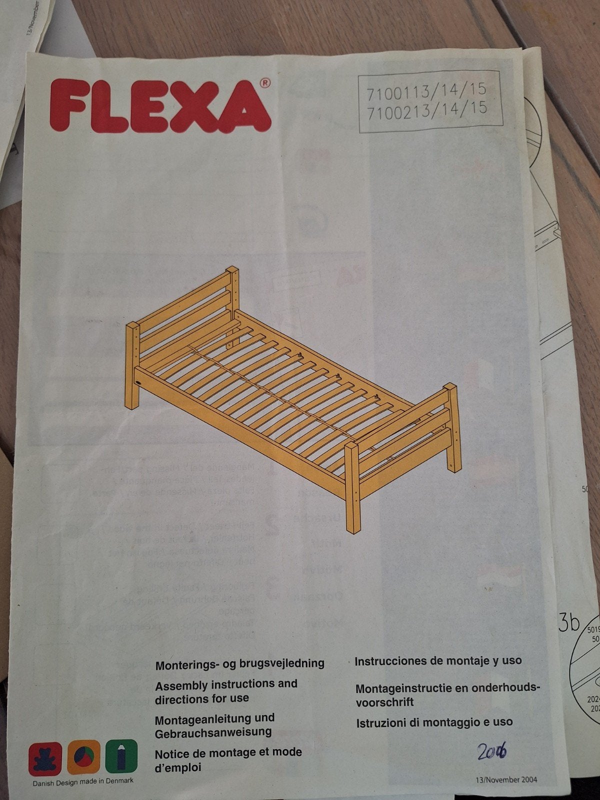 Flexa bed wit. Stapelbed, Ophalen, Gebruikt