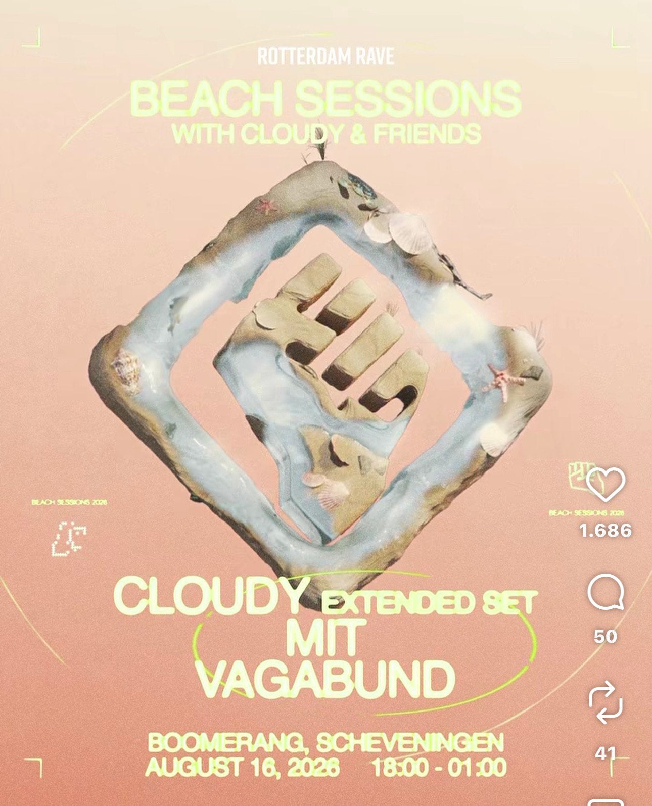 Rotterdam Rave Beach Sessions Cloudy & Friends, Tickets en Kaartjes, Eén persoon