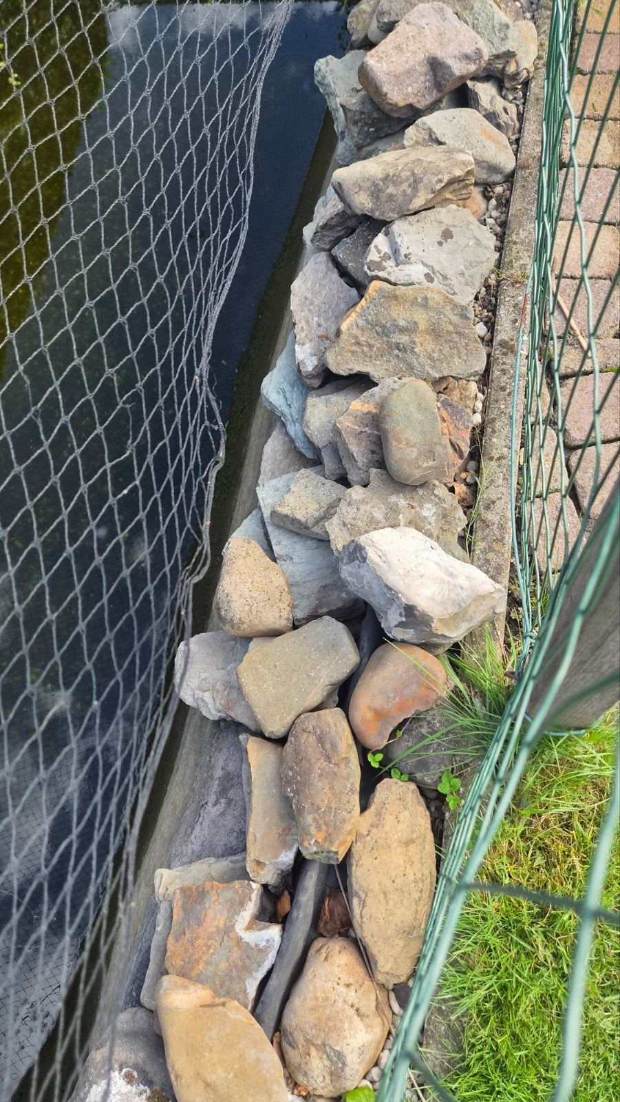 Maaskeien / Keien voor vijver, Ophalen