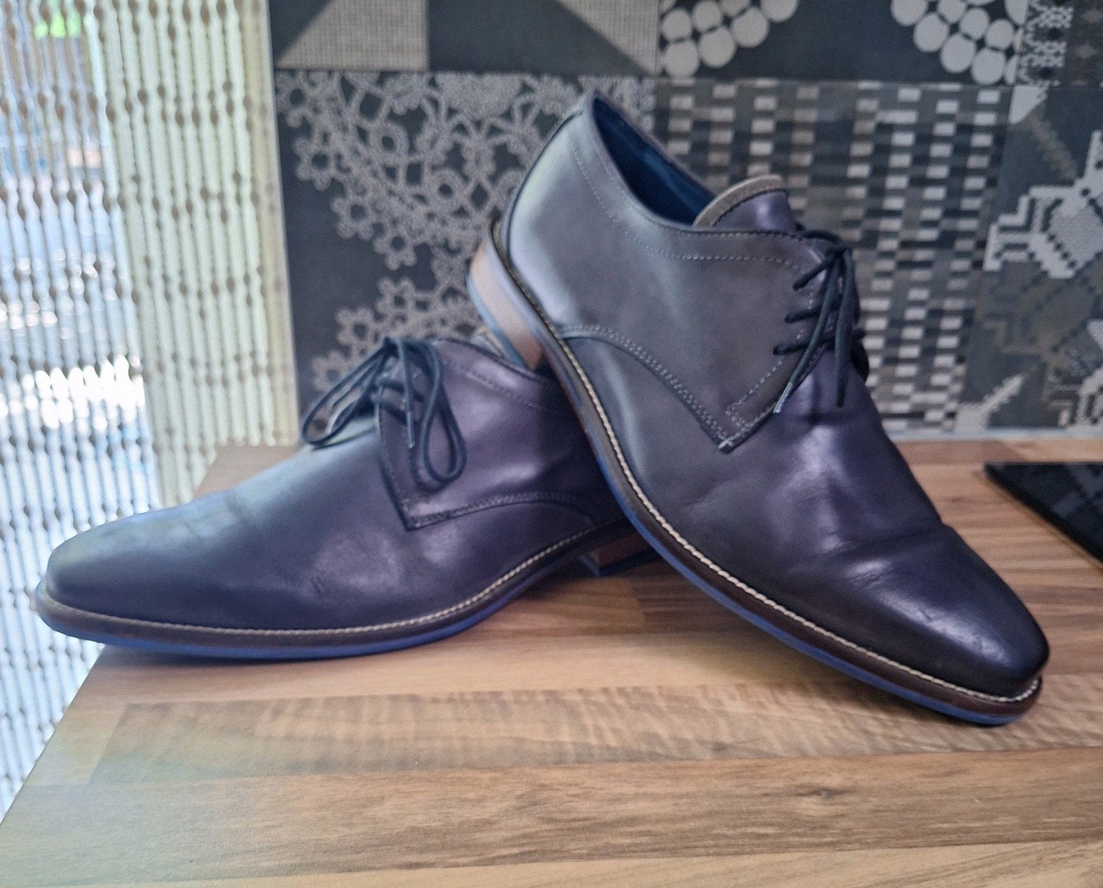 Nette Veterschoenen van Premium Leer Maat 41, Daniel Kenneth, Overige kleuren, Verzenden, Zo goed als nieuw