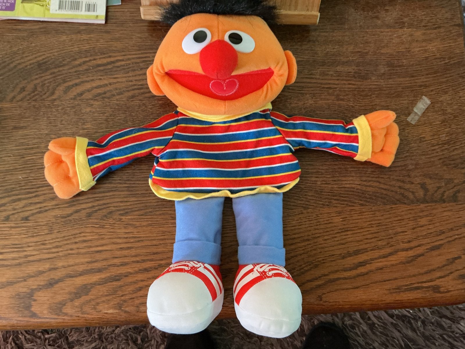 Sesamstraat Ernie knuffel - Zo goed als nieuw, Oranje, Overige merken, Overige karakters, Overige typen