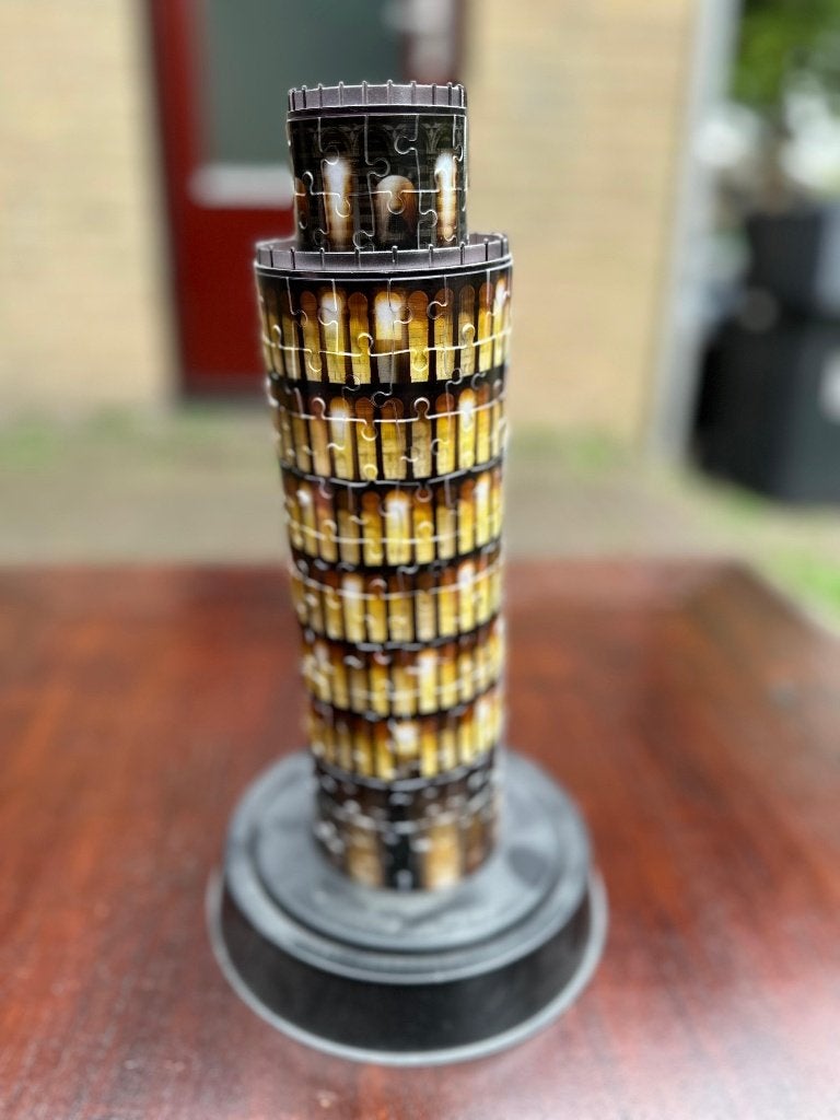 3D Puzzel Toren van Pisa met LED-verlichting, Ophalen of Verzenden, 500 t/m 1500 stukjes, Zo goed als nieuw, Rubik's of 3D-puzzel