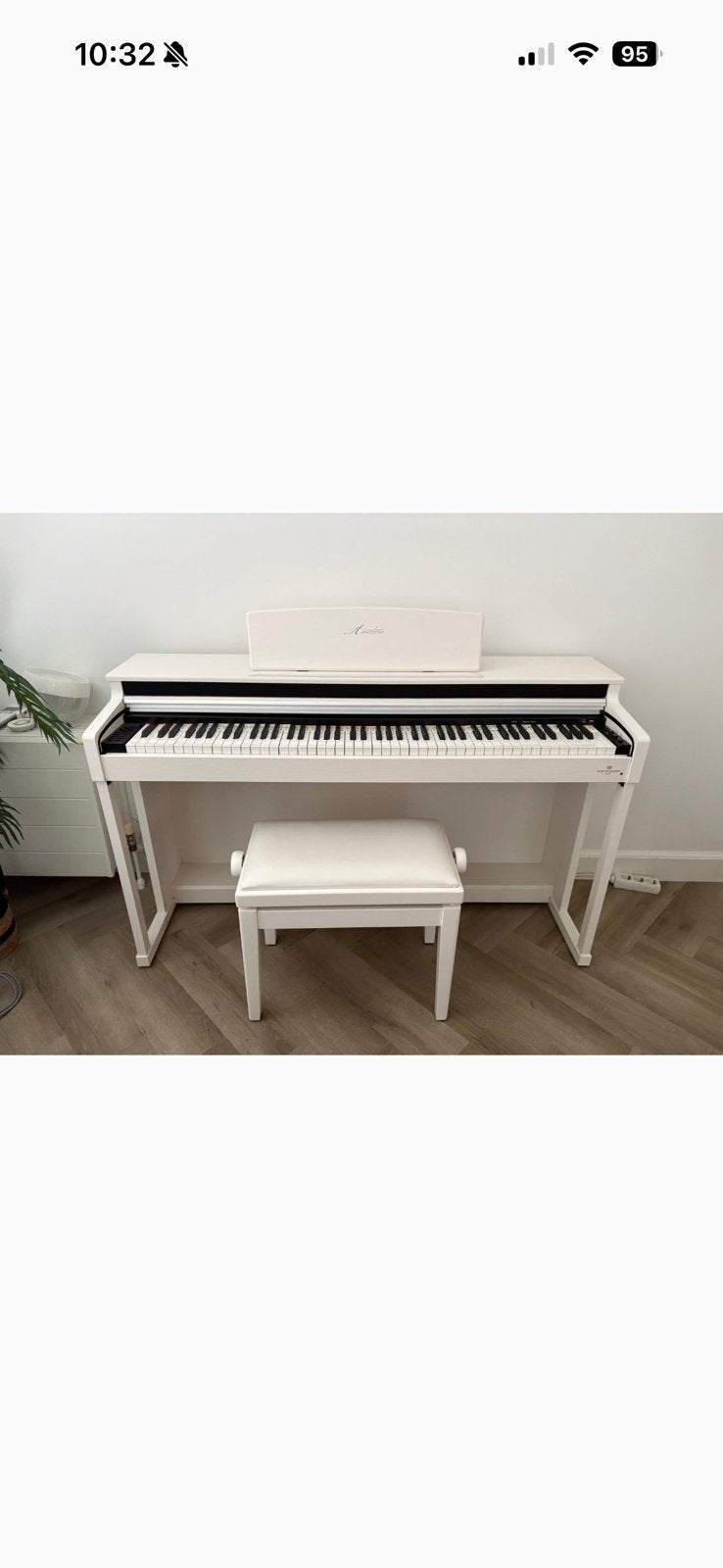 Amadeus digitale piano wit D510 WD WH, Ophalen of Verzenden, Zo goed als nieuw, Zwart