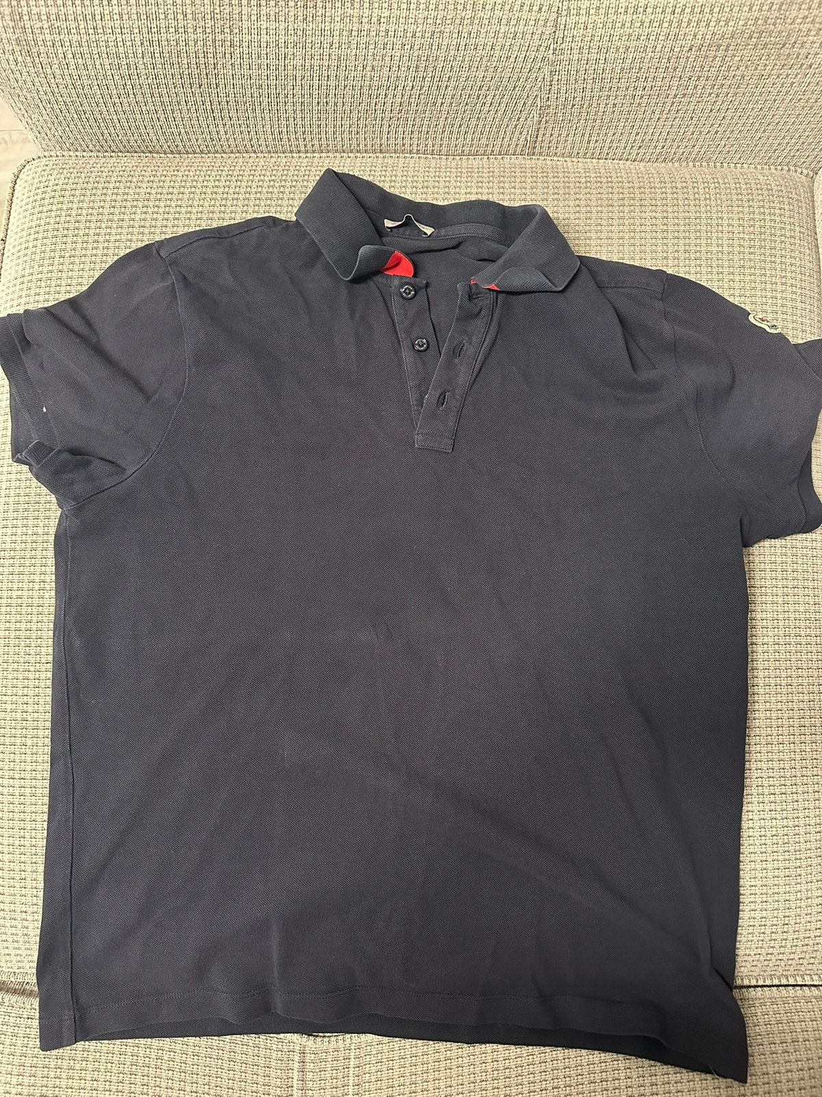 Moncler Polo, Kleding | Heren, Moncler, Blauw, Ophalen of Verzenden, Gedragen