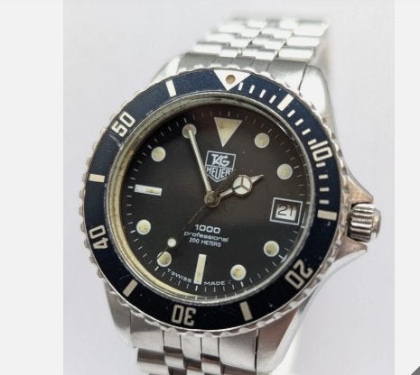 TAG Heuer 1000, Ophalen of Verzenden, Zo goed als nieuw, Staal, TAG Heuer
