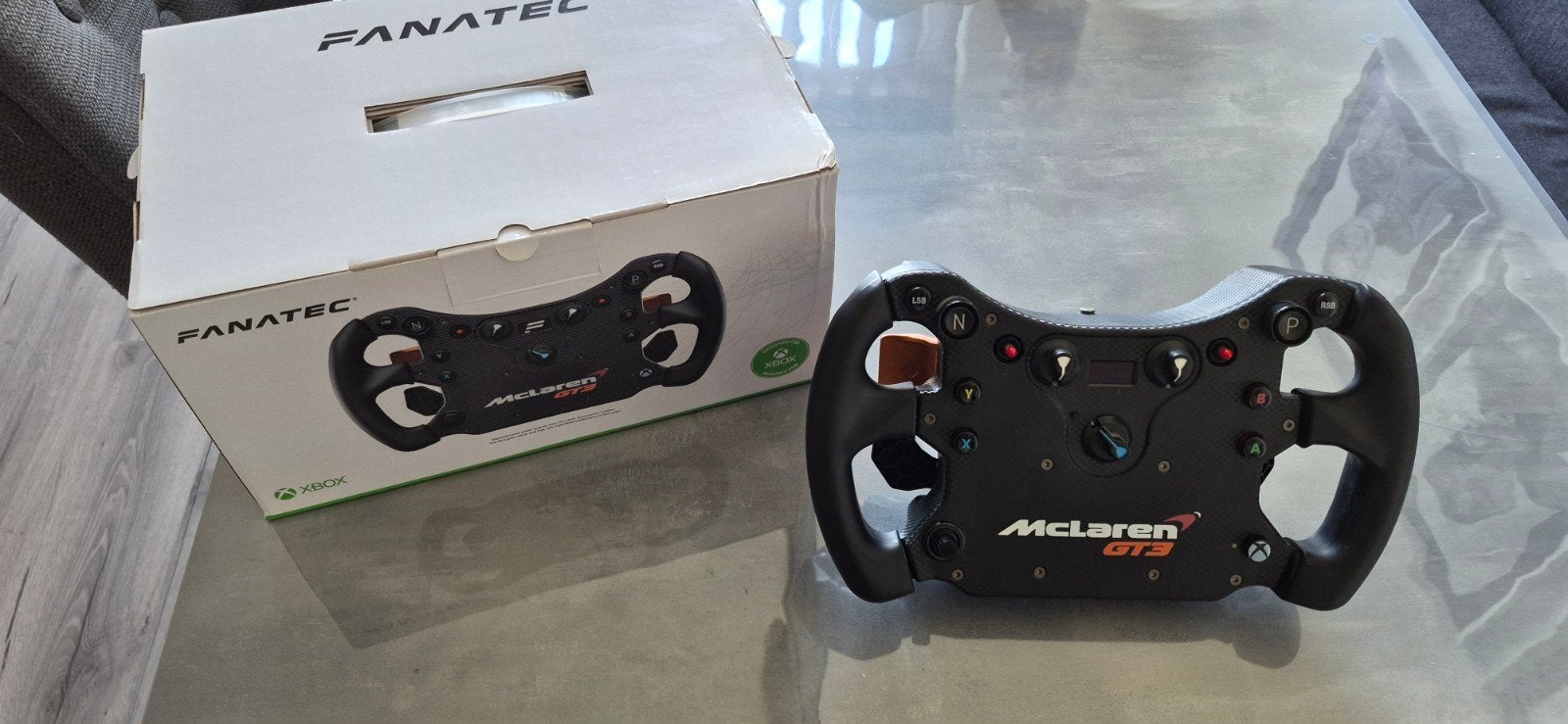 Fanatec CSL Elite McLaren GT3 V2 racestuur, Ophalen, Racestuur, Xbox, Force feedback