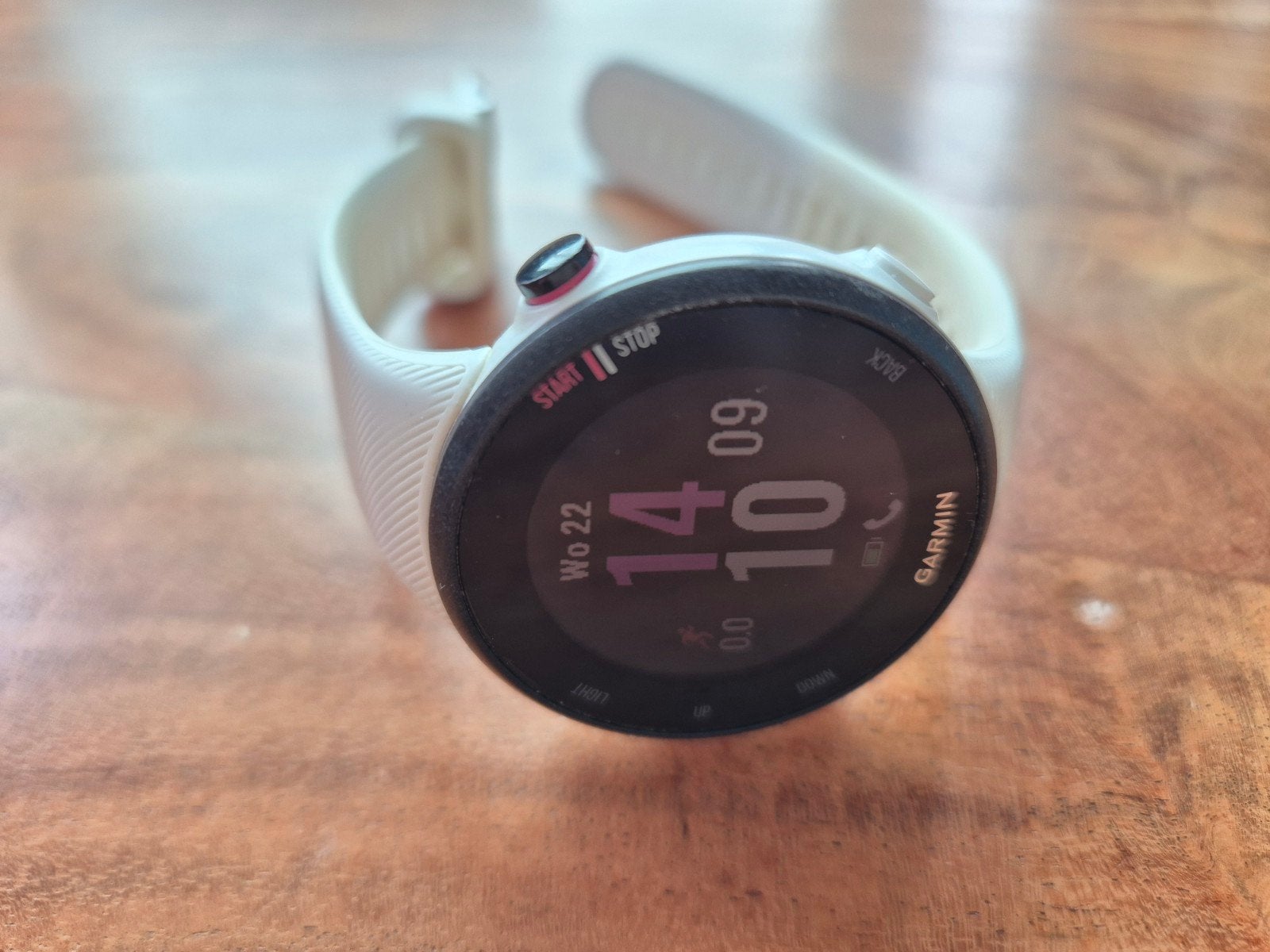 Garmin Forerunner 45S Wit - 42mm GPS Hardloophorloge, Gebruikt, Wit, Garmin, Ophalen of Verzenden