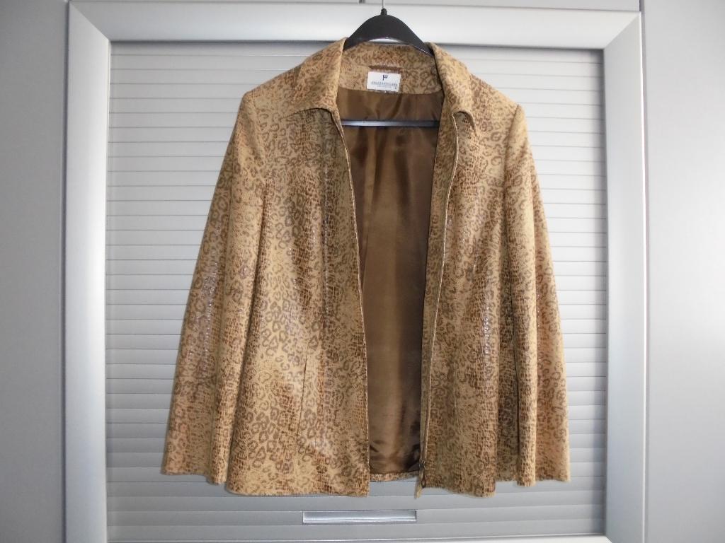 frankwalder gevoerd jasje maat 44, Kleding | Dames, Jassen | Zomer, Beige, Maat 42/44 (L), Ophalen of Verzenden, Gedragen
