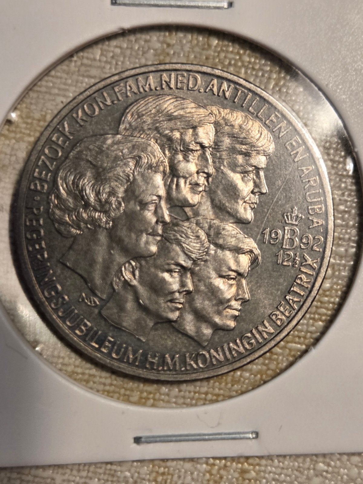 Zilveren 2 ECU munt Koninkrijk der Nederlanden 1992, Koningin Beatrix, Zilver, Losse munt, Overige waardes