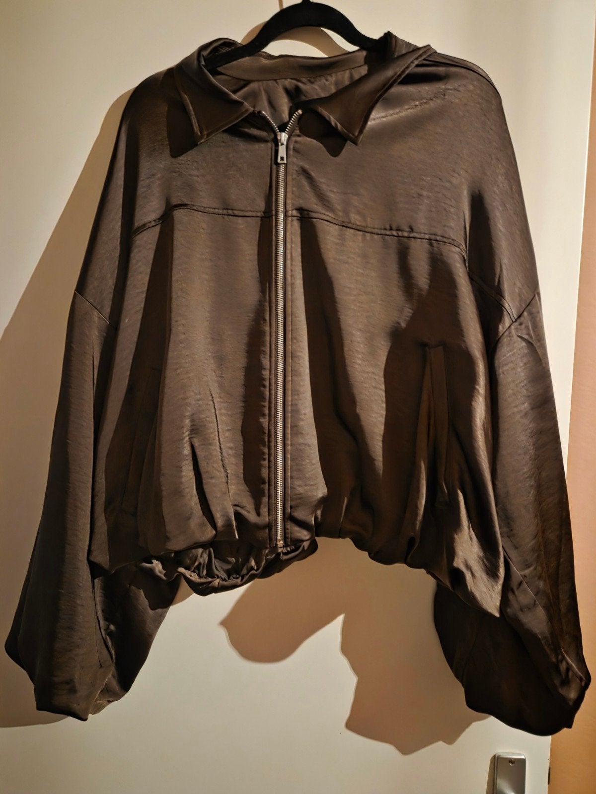 MS Mode bruine bomberjack maat 54met rits, Maat 38/40 (M), Bruin, Ophalen of Verzenden, Zo goed als nieuw