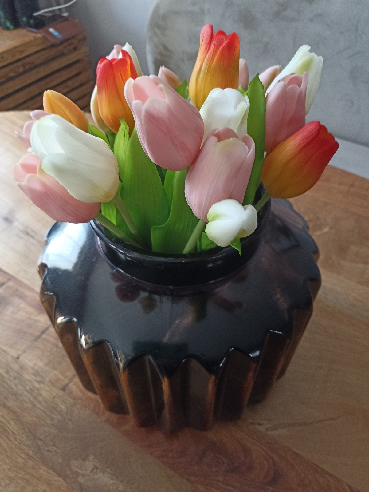 20 nep tulpen zonder vaas, Ophalen of Verzenden, Rechthoekig