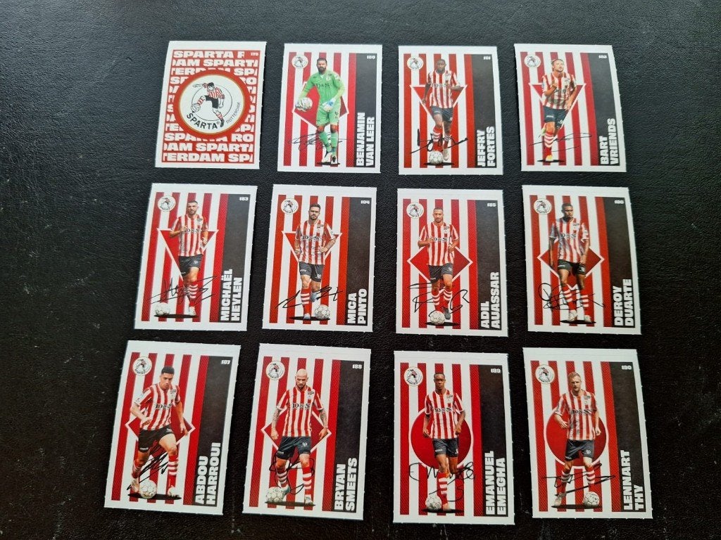 Complete set stickers Sparta Rotterdam 2020-21, Ophalen of Verzenden, Nieuw, Sparta, Poster, Plaatje of Sticker