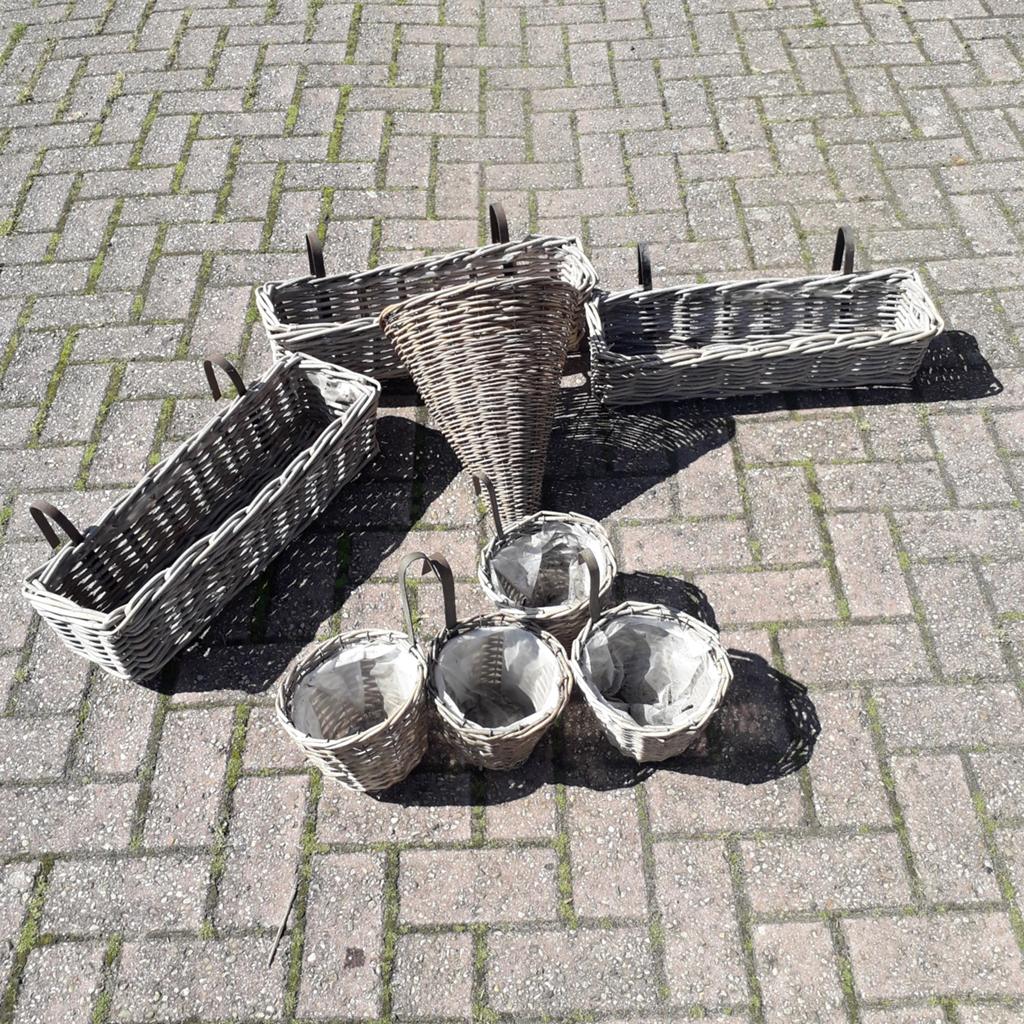 Partij balkonhang plantenbakken, Ophalen, Kunststof, Gebruikt, Minder dan 30 cm