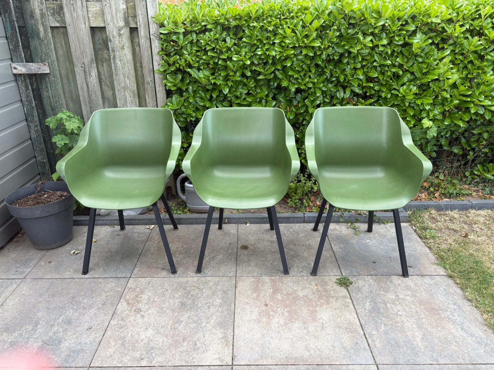 6x Hartman Sophie Element met aluminium onderstel., Ophalen, Gebruikt, Kunststof