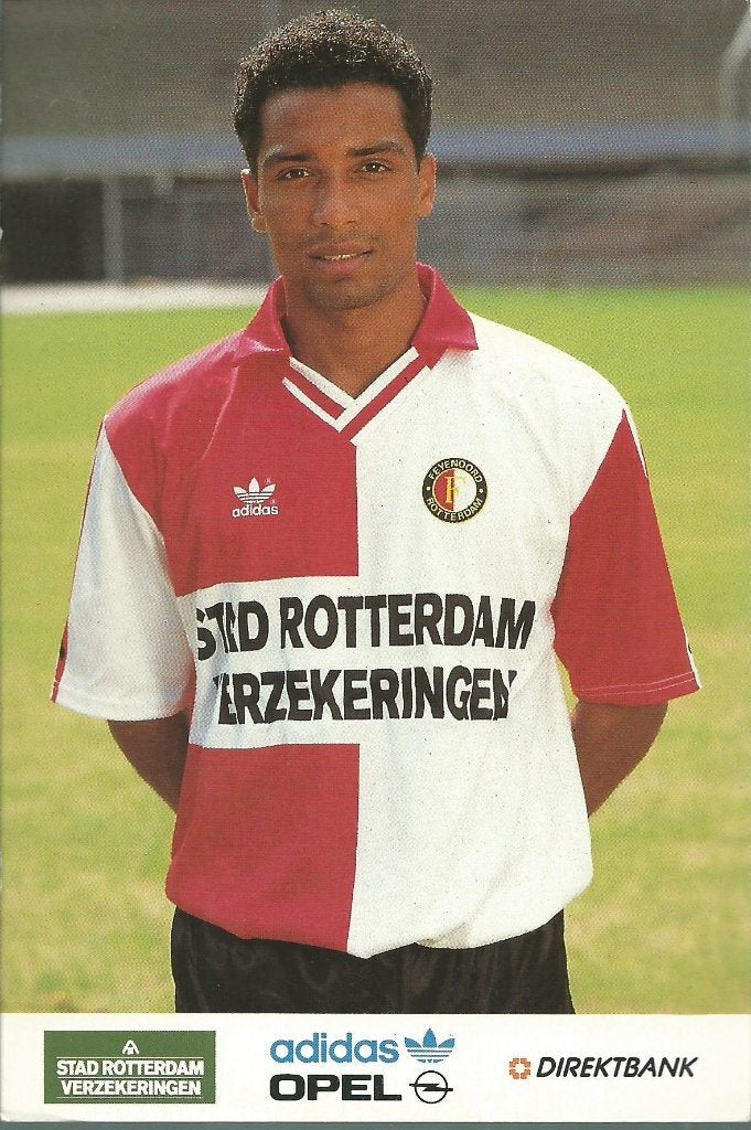 1992-1993 fotokaart Orlando Trustfull Feyenoord, Verzenden, Zo goed als nieuw, Feyenoord, Spelerskaart