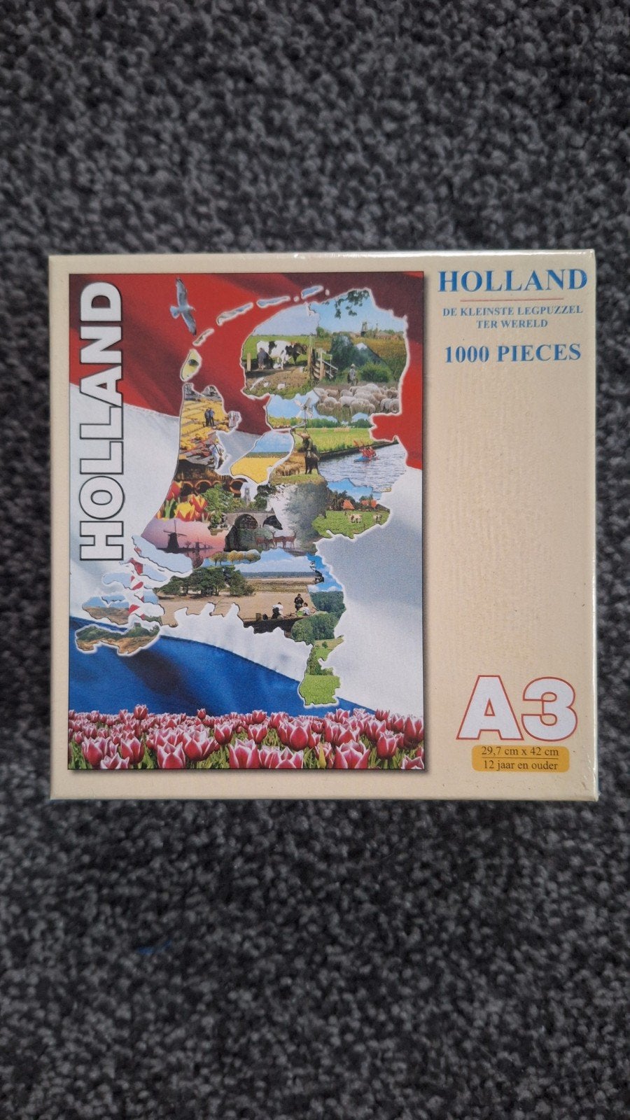 Holland Legpuzzel 1000 Stukjes - De Kleinste Ter Wereld A3, Ophalen of Verzenden, 500 t/m 1500 stukjes, Nieuw, Legpuzzel