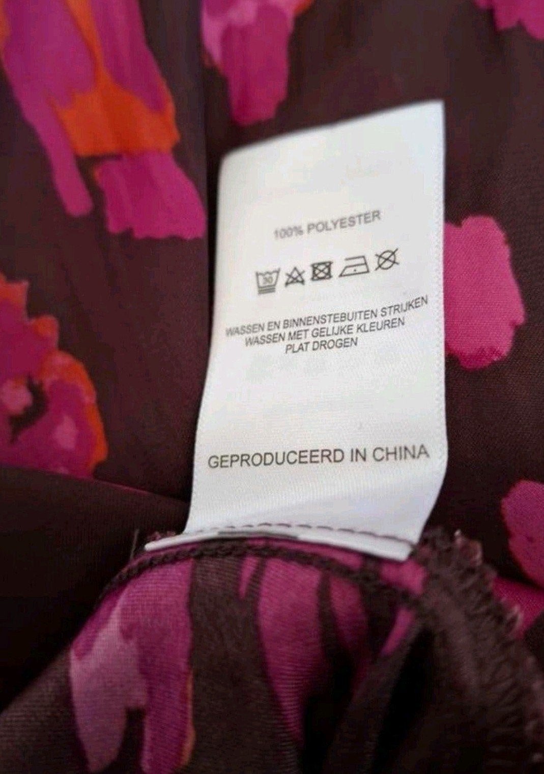 Love & Roses Midi Rok Bruin met Bloemenprint Maat 40, Maat 38/40 (M), Meerkleurig, Ophalen of Verzenden, Zo goed als nieuw