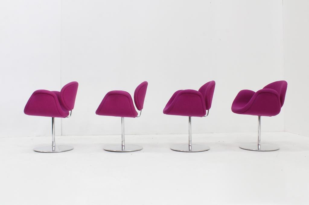 Set van 4 Artifort Little Tulip  stoelen Pierre Paulin, Overige kleuren, Design, Ophalen of Verzenden, Zo goed als nieuw