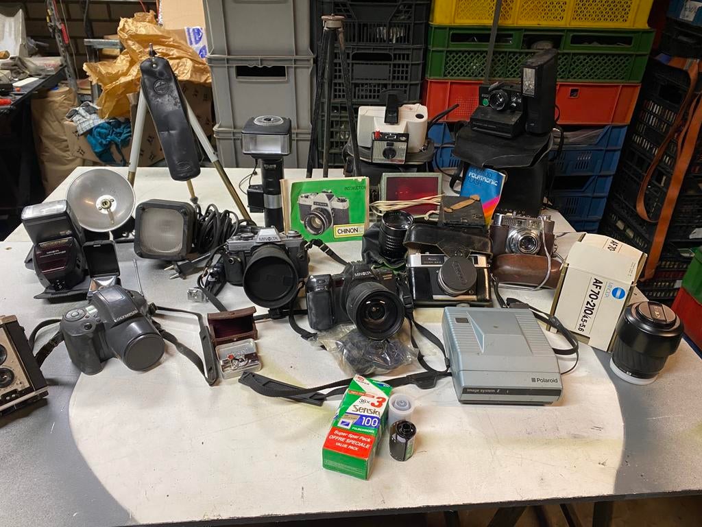 Foto toestellen, belichting en telelenzen, Verzamelen, Ophalen of Verzenden, 1960 tot 1980