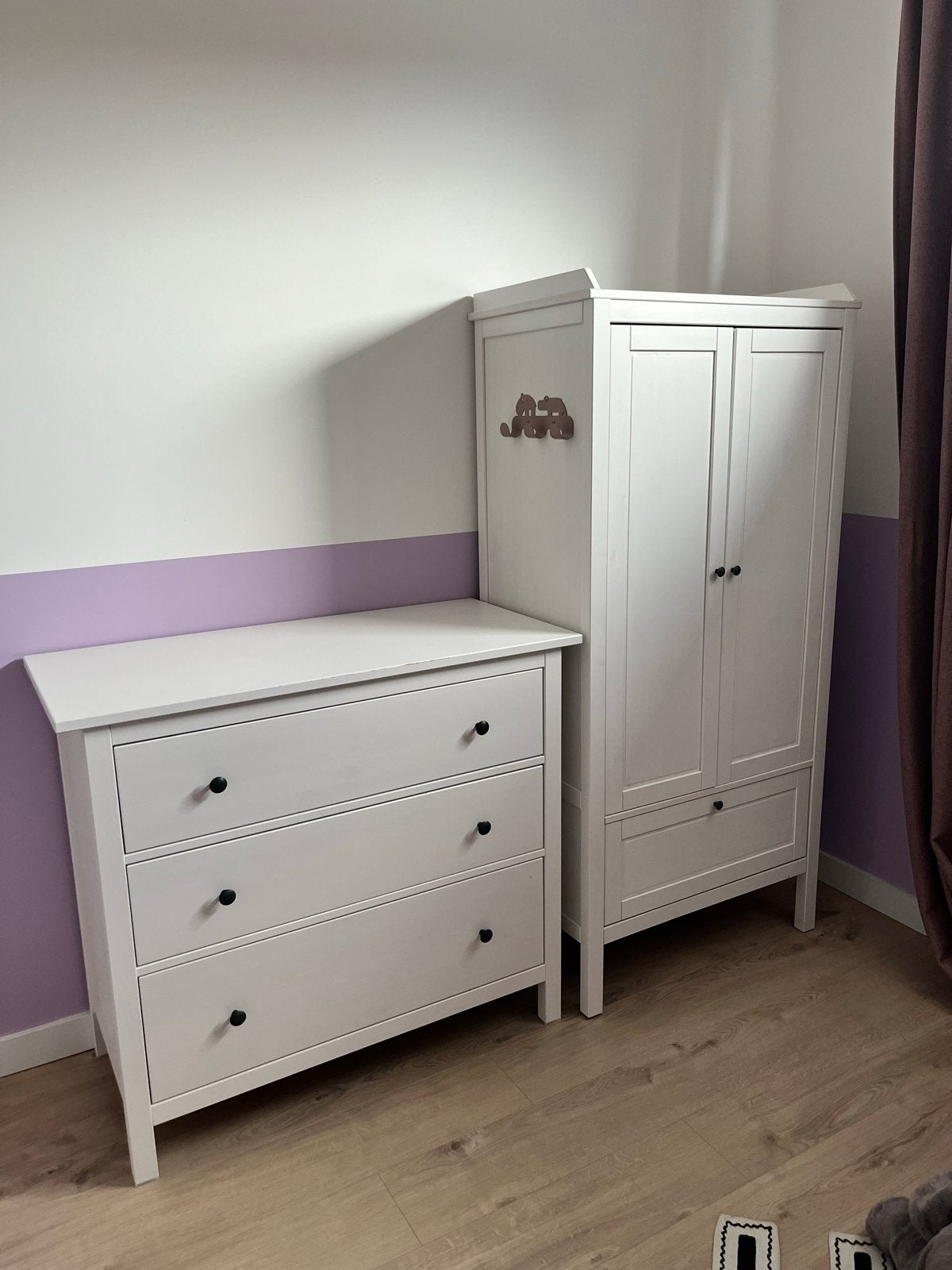 SET! Ikea Hemnes ladekast (commode) en Sundvik kledingkast, Ophalen, Gebruikt, 50 tot 70 cm, 105 cm of meer