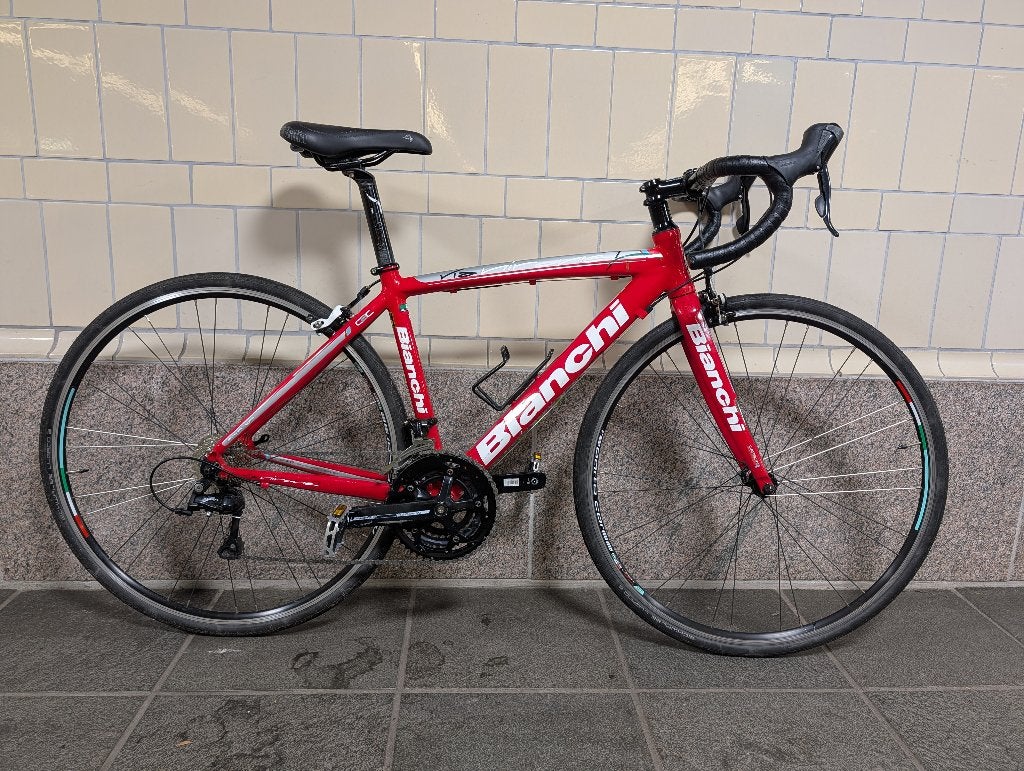 Bianchi Via Nirone, Shimano Sora, 27 SPD, Mt46, Dames150-165, Fietsen en Brommers, Overige merken, 28 inch, Velgrem, Aluminium